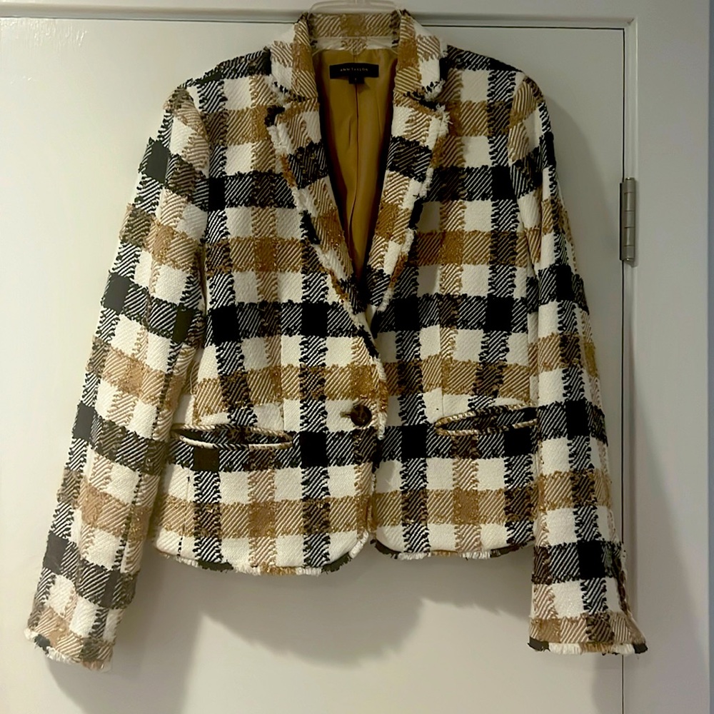 Ann Taylor tweed blazer
